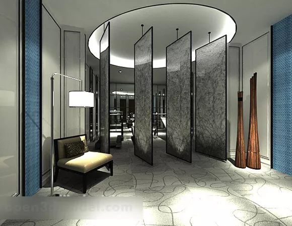 Partition Interior 3d model Partition Interior 3d model