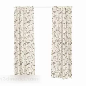 Pattern Simple Home Curtains 3d model