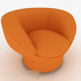 Creative Orange Single Sofa 3d model