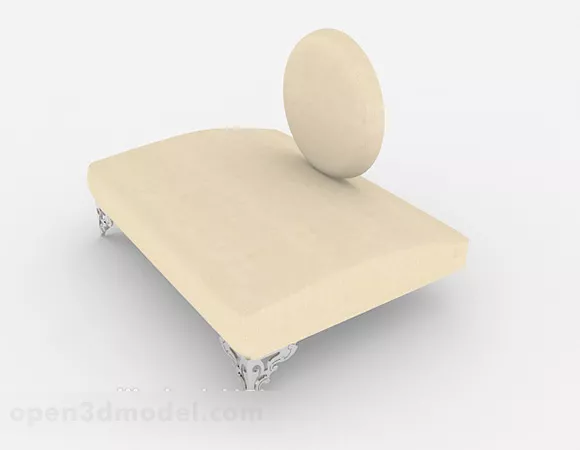 Home Simple Light Brown Single Sofa 3d model Home Simple Light Brown Single Sofa 3d model