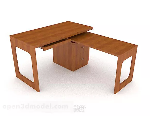Personality Simple Wooden Desk 3d model Personality Simple Wooden Desk 3d model