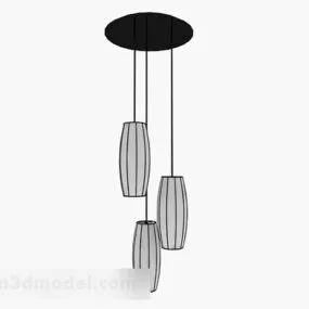 Personalized Black Chandelier 3d model