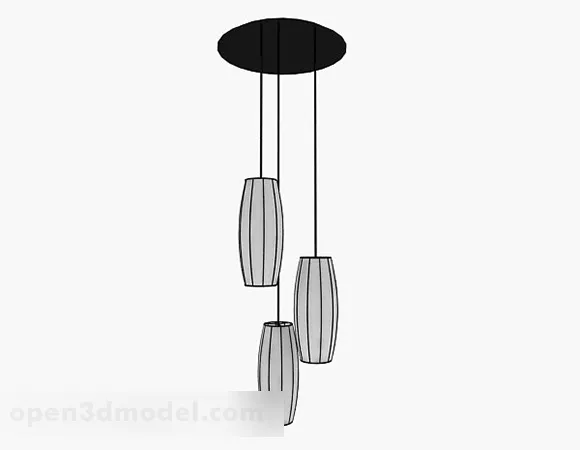 Personalized Black Chandelier 3d model Personalized Black Chandelier 3d model