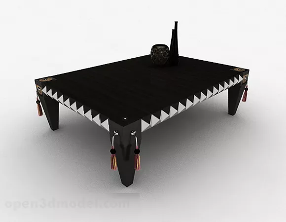 Personalized Black Coffee Table Design 3d model Personalized Black Coffee Table Design 3d model