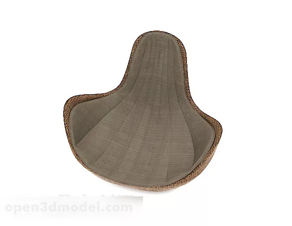 Dark Brown Lounge Chair 3d model Dark Brown Lounge Chair 3d model