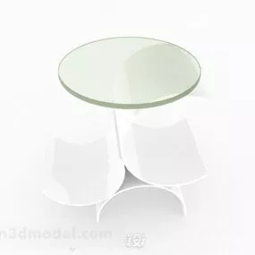 Glass Coffee Table Furniture V2 3d model
