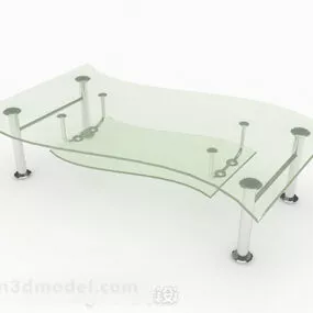 Glass Home Coffee Table Furniture 3d model