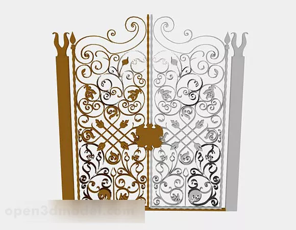 Building Gate Iron Texture 3d model