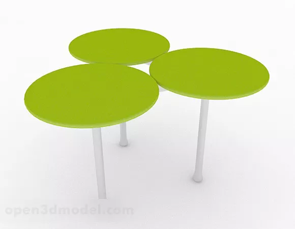 Yellow Dining Table Furniture 3d model Yellow Dining Table Furniture 3d model