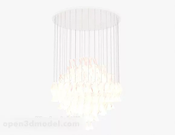 Pink Chandelier V1 3d model Pink Chandelier V1 3d model