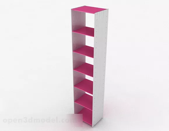 Pink Multi-layer Display Cabinet 3d model Pink Multi-layer Display Cabinet 3d model