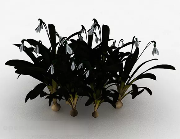 Garden Aquatic Plant 3d model Garden Aquatic Plant 3d model