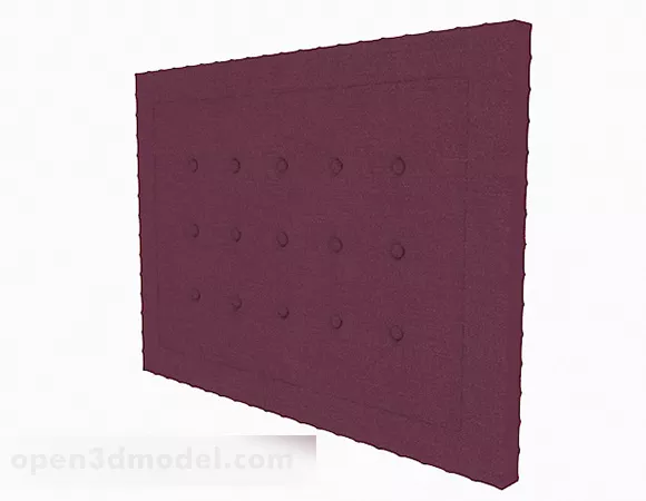Purple Bedside Soft Bag 3d model Purple Bedside Soft Bag 3d model