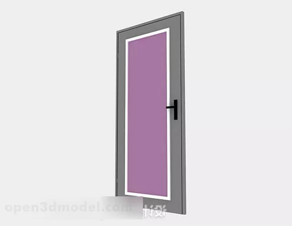 Home Door Purple Color 3d model Home Door Purple Color 3d model
