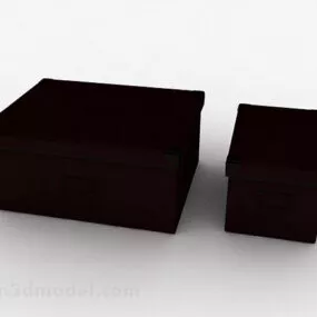 Purple Office File Box 3d model