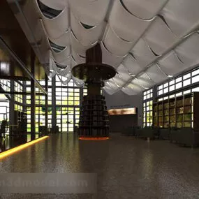 Reading Room Interior 3d model