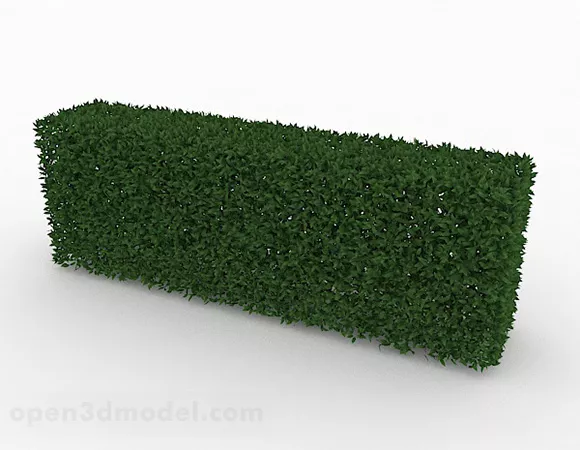 Rectangular Green Grass Design 3d model Rectangular Green Grass Design 3d model