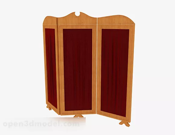 Cloud Shaped Partition Panel 3d model