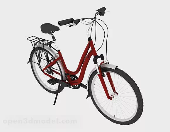 Red Bike 3d model Red Bike 3d model
