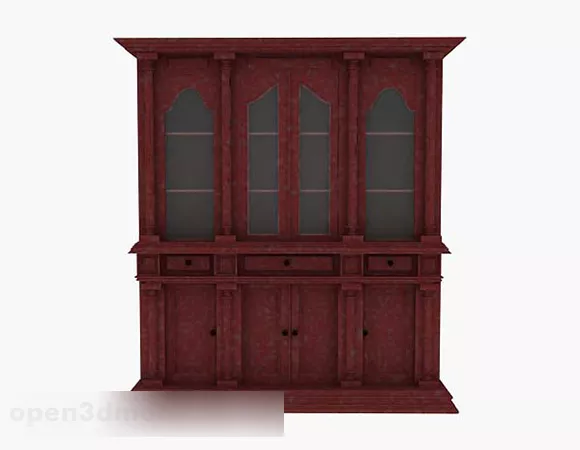 Rack With Books, Cup Shape Shelf 3d model
