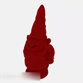 Red Cartoon Villain Bauble 3d model