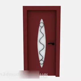 Red Paint Door 3d model