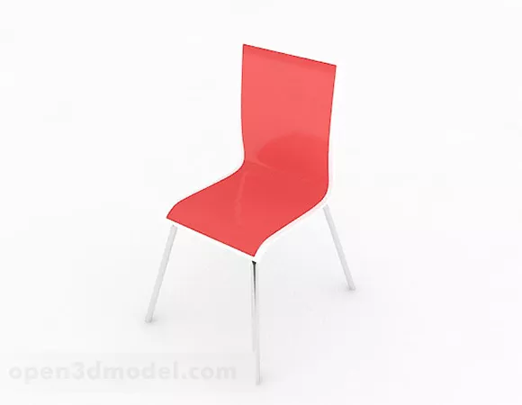Red Home Chair 3d model Red Home Chair 3d model
