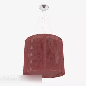 Red Home Chandelier 3d model