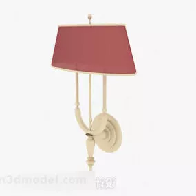 Red Home Wall Light 3d model