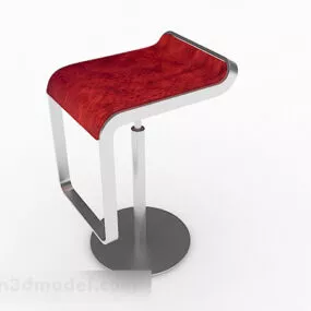 Red Bar Chair Furniture Design 3d model