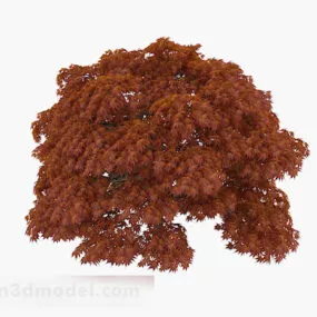 Autumn Wild Red Maple Tree 3d model