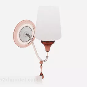 Red Minimalist Wall Lamp 3d model