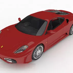 Red Sports Car V1 3d model