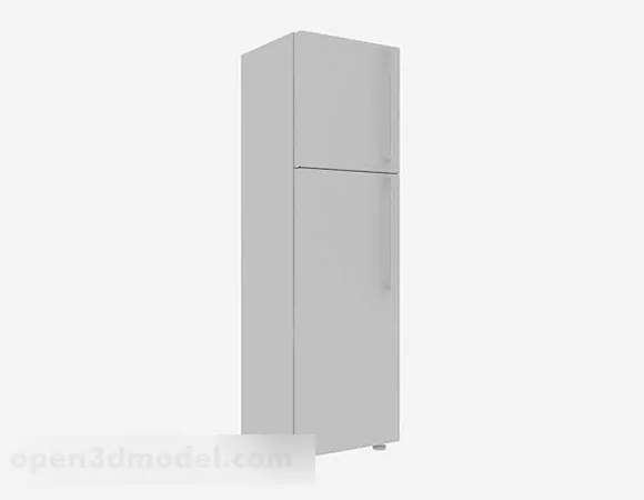Two Door Refrigerator V1 3d model Two Door Refrigerator V1 3d model