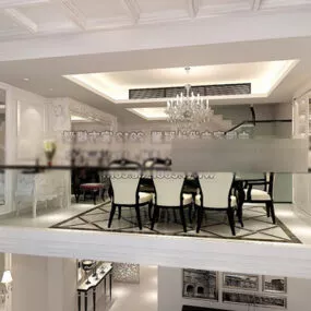 Office Restaurant Interior 3d model