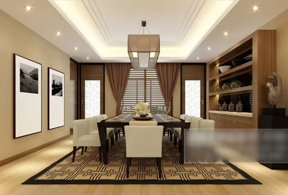 Villa Master Dinning Room Interior 3d model Villa Master Dinning Room Interior 3d model