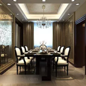 Restaurant Lighting Interior 3d model