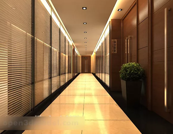 Restaurant Wine Cabinet Interior 3d model Restaurant Wine Cabinet Interior 3d model