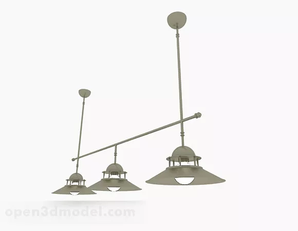 Retro Style Chandelier V1 3d model Retro Style Chandelier V1 3d model