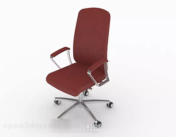 Roller Skating Red Office Chair 3d model Roller Skating Red Office Chair 3d model