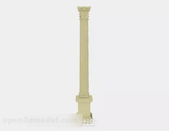 Roman Pillar Design 3d model Roman Pillar Design 3d model