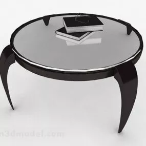 Round Coffee Table Furniture V1 3d model