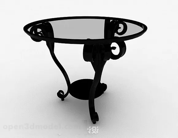 Round Dining Table Furniture 3d model Round Dining Table Furniture 3d model