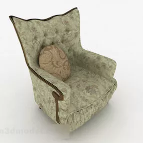 European Green Ingle Sofa Design 3d model