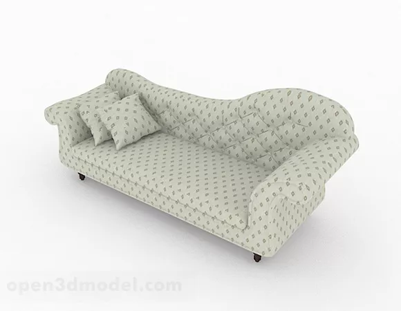 Rural Double Sofa 3d model Rural Double Sofa 3d model