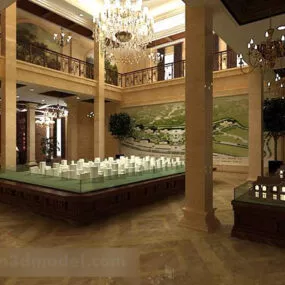 Sales Center Sand Table Interior 3d model