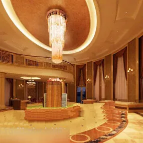 Sales Hall Interior 3d model