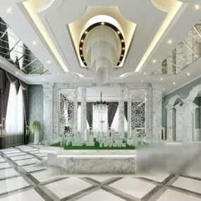 Sales Office Ceiling Design Interior 3d model