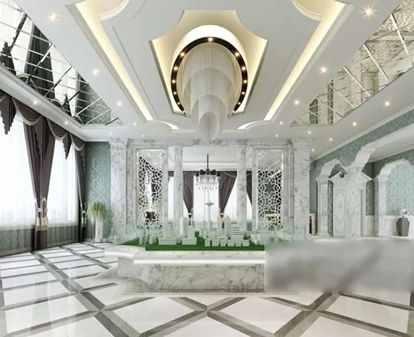 Sales Office Ceiling Design Interior 3d model Sales Office Ceiling Design Interior 3d model