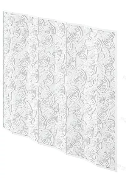 Screen Partition Square Pattern 3d model